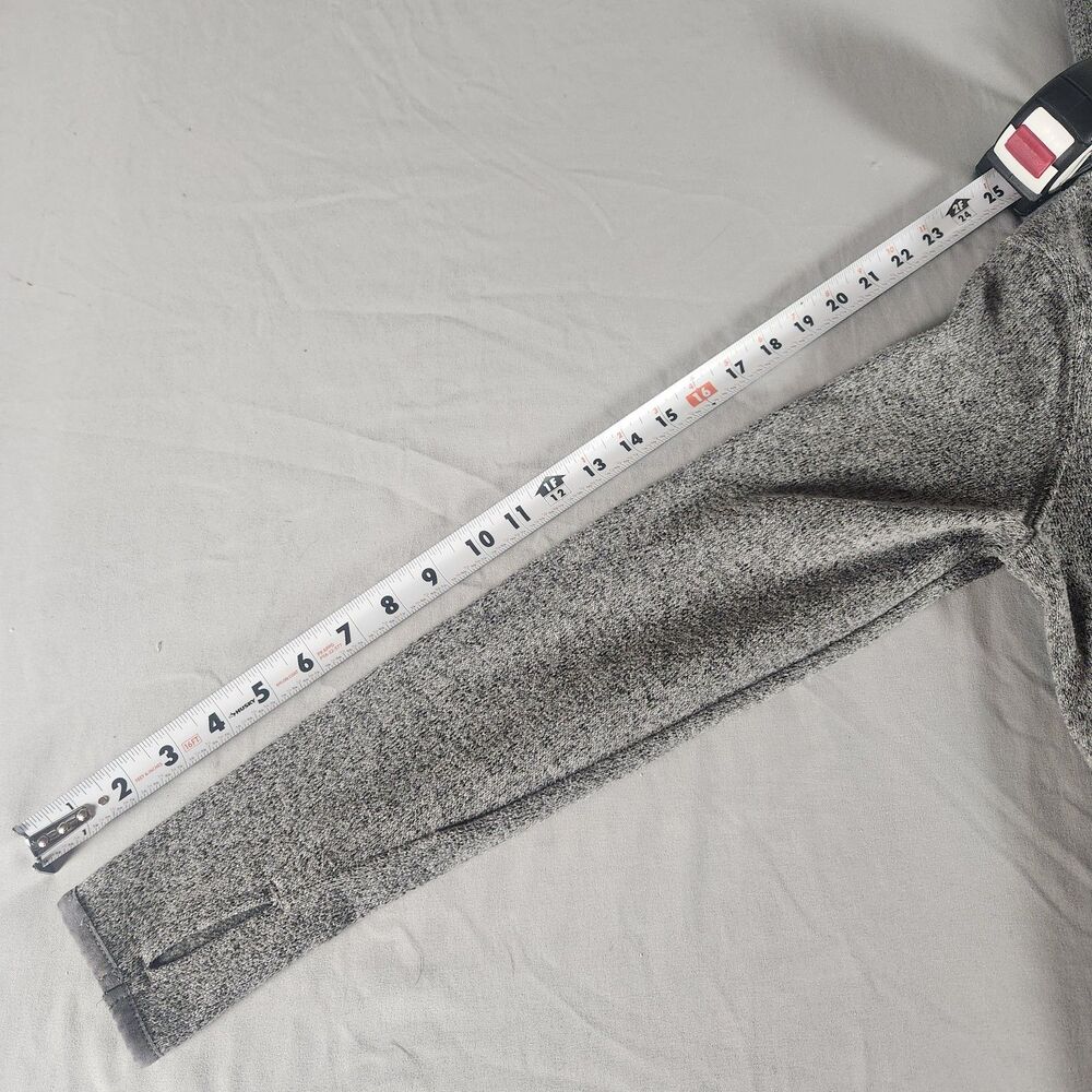 Old Navy Active Gray Hoodie Womens Medium Fleece Pullover Zip Pockets - Picture 7 of 9